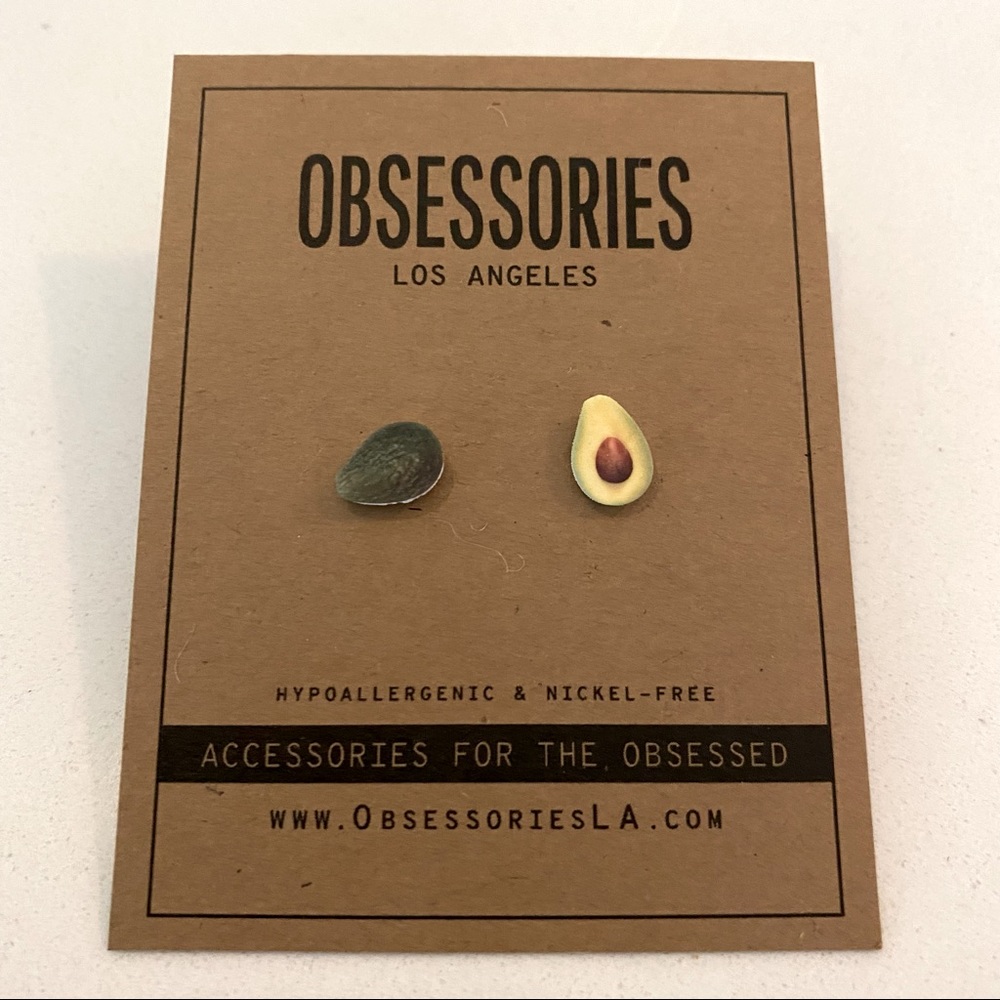 Avocado Stud Earrings